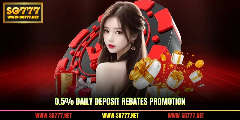 0.5% daily deposit rebates 0.5%