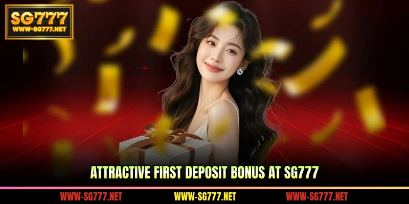 Attractive first deposit bonus at SG777