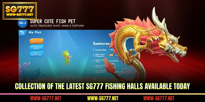 Collection of the latest SG777 fishing halls available today