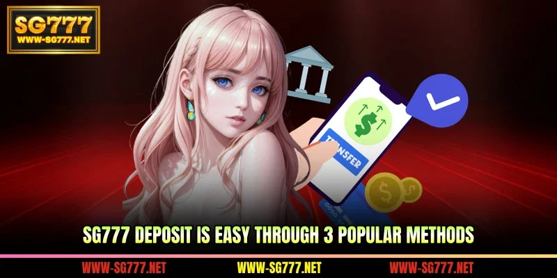 SG777 Deposit is easy through 3 popular methods